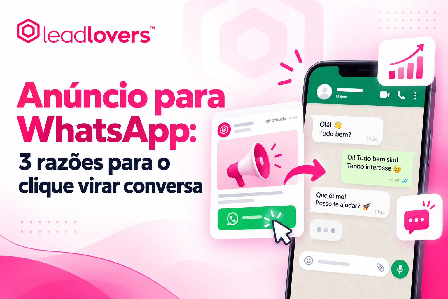 Anúncio para WhatsApp: 3 razões para o clique virar conversa